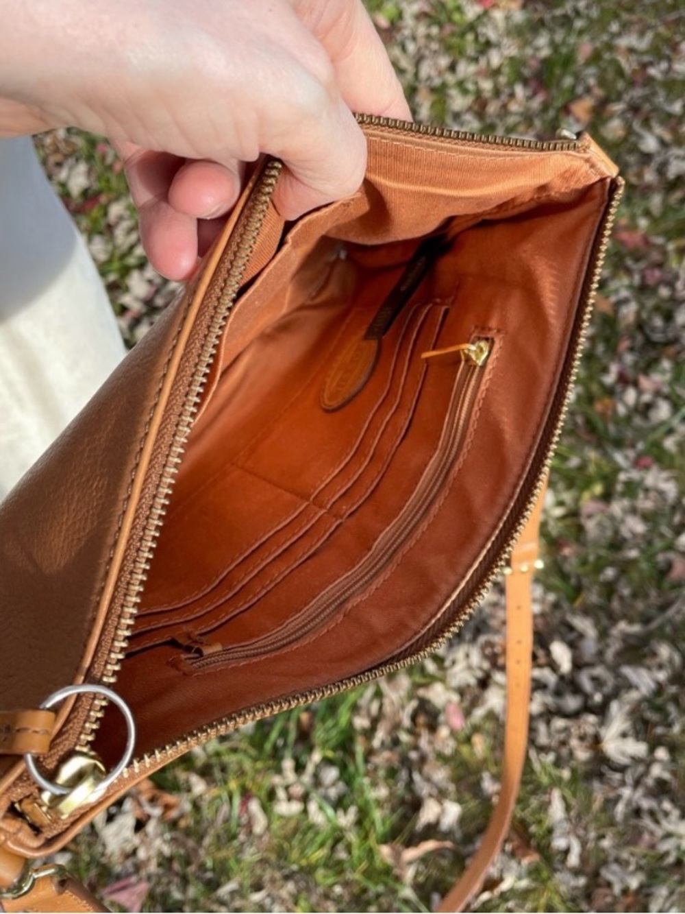 Fossil's Cognac Brown Crossbody - Picture 8 of 10